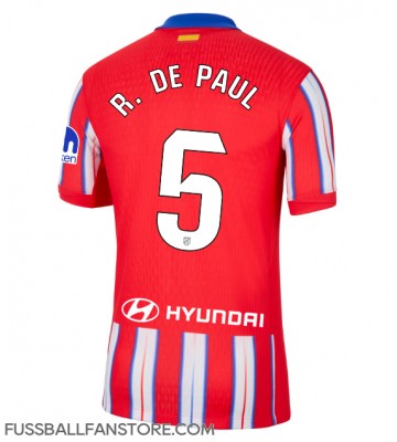 Atletico Madrid Rodrigo De Paul #5 Replik Heimtrikot 2024-25 Kurzarm